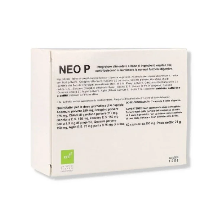 Oti Neo P Integratore per Apparato Digerente 60 Capsule