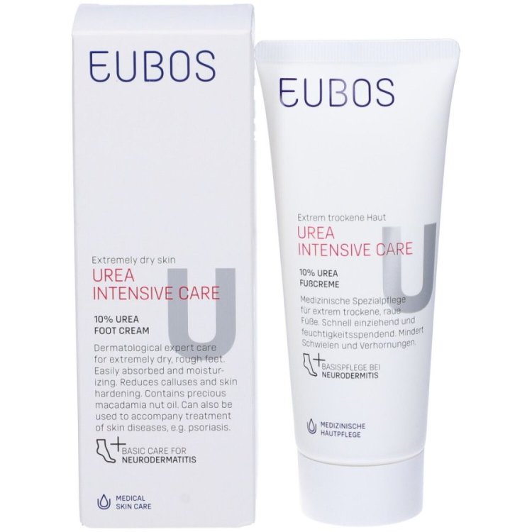 Eubos Urea Crema Piedi Idratante per Pelle Secca 100ml