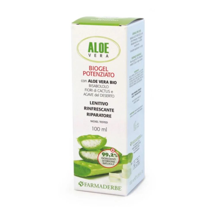 Farmaderbe Aloe Vera Gel Lenitivo, Emolliente e Rigenerante 100 ml