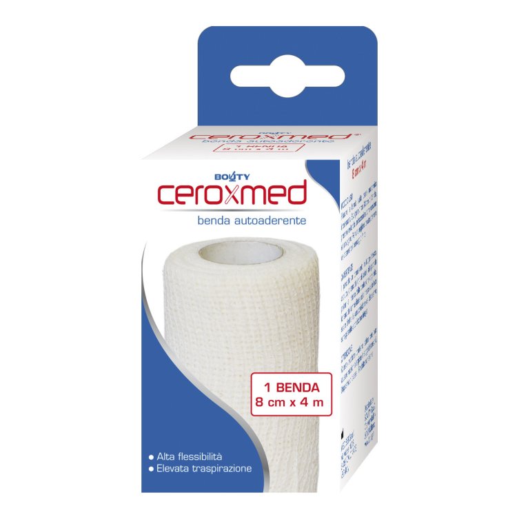 Ceroxmed Benda Elastica Autoaderente per Supporto 8x400 cm