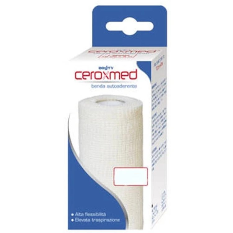 Ceroxmed Benda Elastica Autoaderente Supporto e Compressione 6 cm x 4 m