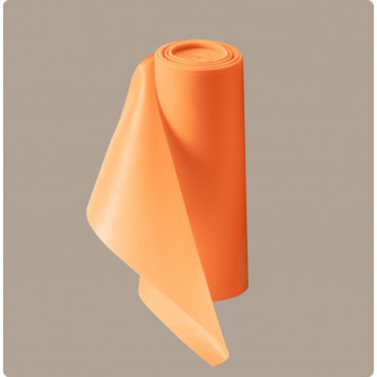 Ro+Ten Duraband Banda Elastica Arancione Moderata 0,20mm x 5m per Riabilitazione