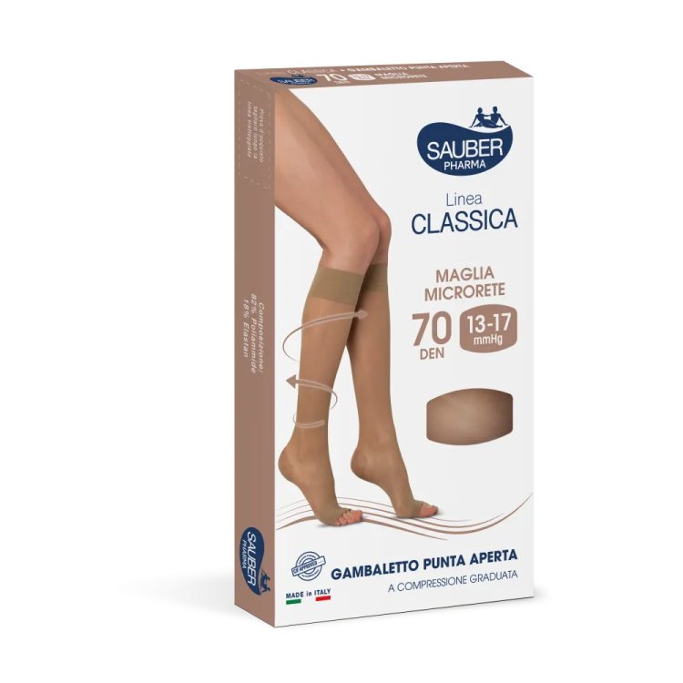 Sauber Linea Classica Collant 40 Denari Marrone Bruciato Taglia 5