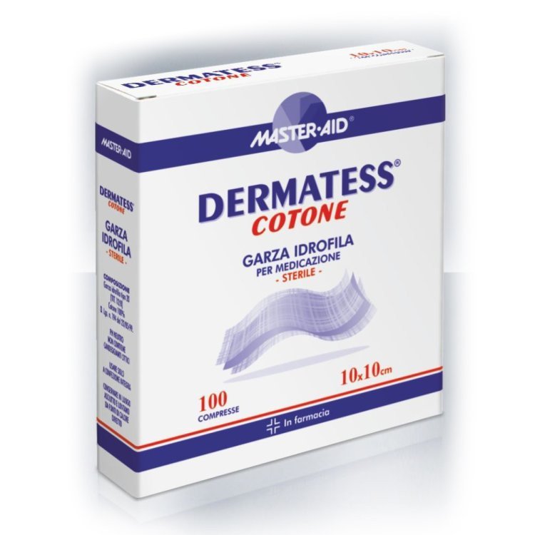 Master Aid Dermatess Cot Garza 18x40 cm, 12 Pezzi