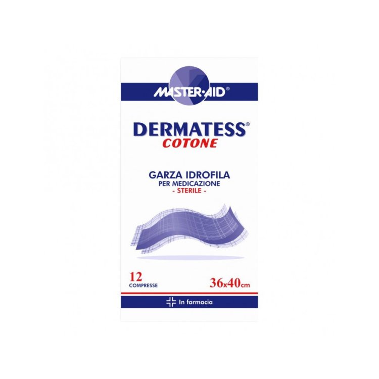 Master Aid Dermatess Garza Idrofila Sterile 36x40cm 12 Pezzi