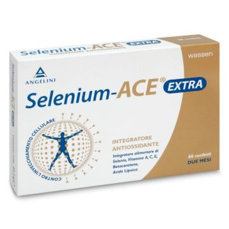 Selenium Ace Extra Integratore Antiossidante con Selenio, Vitamine A-C-E - 60 Confetti