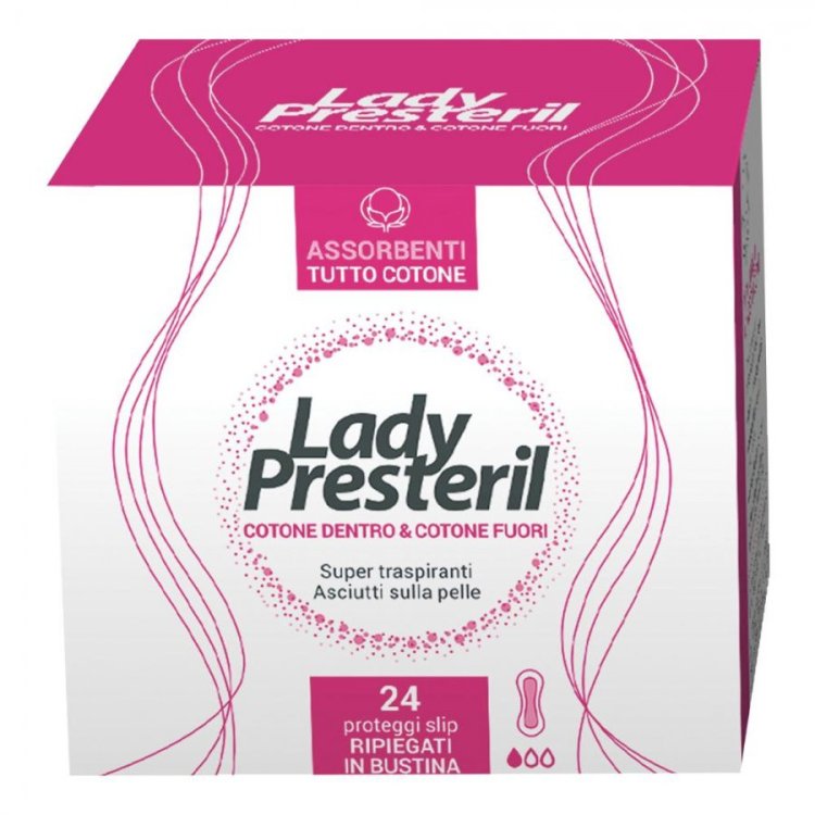 Lady Presteril Pocket Proteggislip in Cotone Ipoallergenico - 24 Pezzi Lady Presteril Pocket Proteggislip in Cotone Ipoallergenico - 24 Pezzi