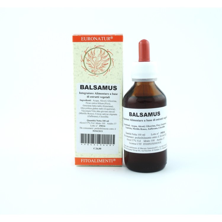 Euronatur Balsamus Gocce Integratore Alimentare Digestivo Orali 100ml