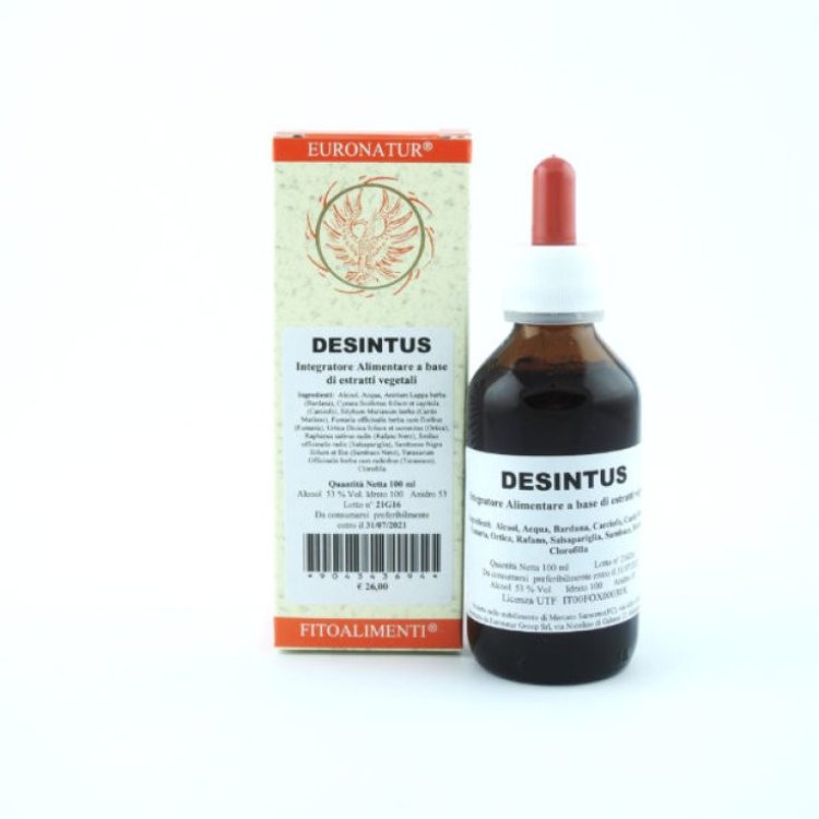 Euronatur Desintus Gocce Integratore Depurativo Digestivo Urinario 100ml