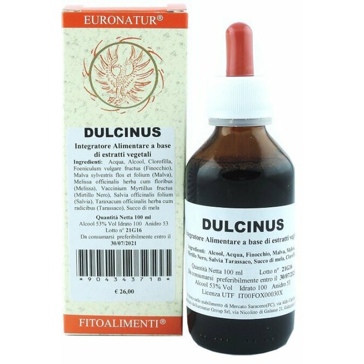 Euronatur Dulcinus Integratore Alimentare per Funzione Digestiva Gocce 100ml