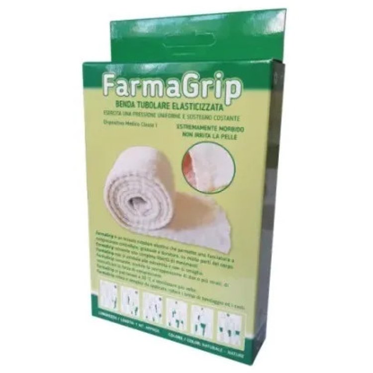Farmacare FarmaGrip Benda Tubolare Elastica Compressione 6,75x100cm