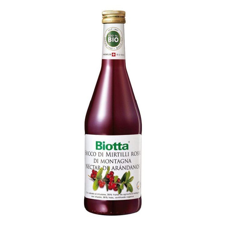 Biotta Succo di Mirtilli Rossi Biologico 500ml