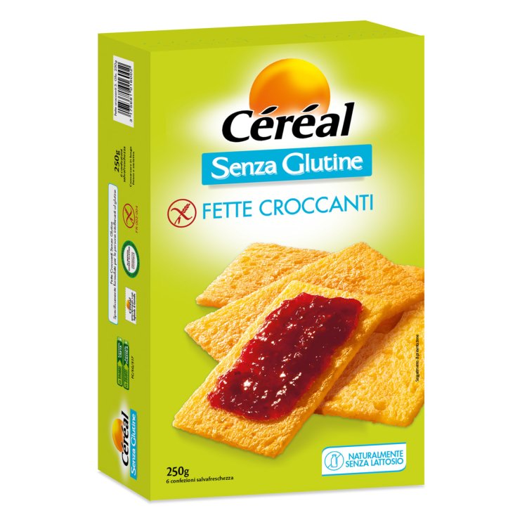 C&eacute;r&eacute;al Fette Croccanti Senza Glutine Ideali per Celiaci 250g