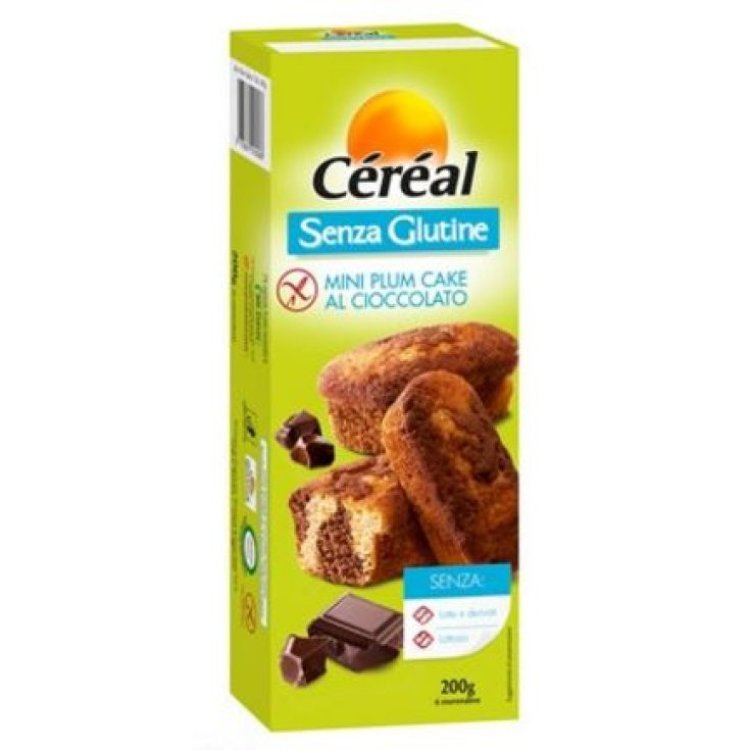 C&eacute;r&eacute;al Mini Plumcake con Gocce di Cioccolato Senza Glutine 200 g