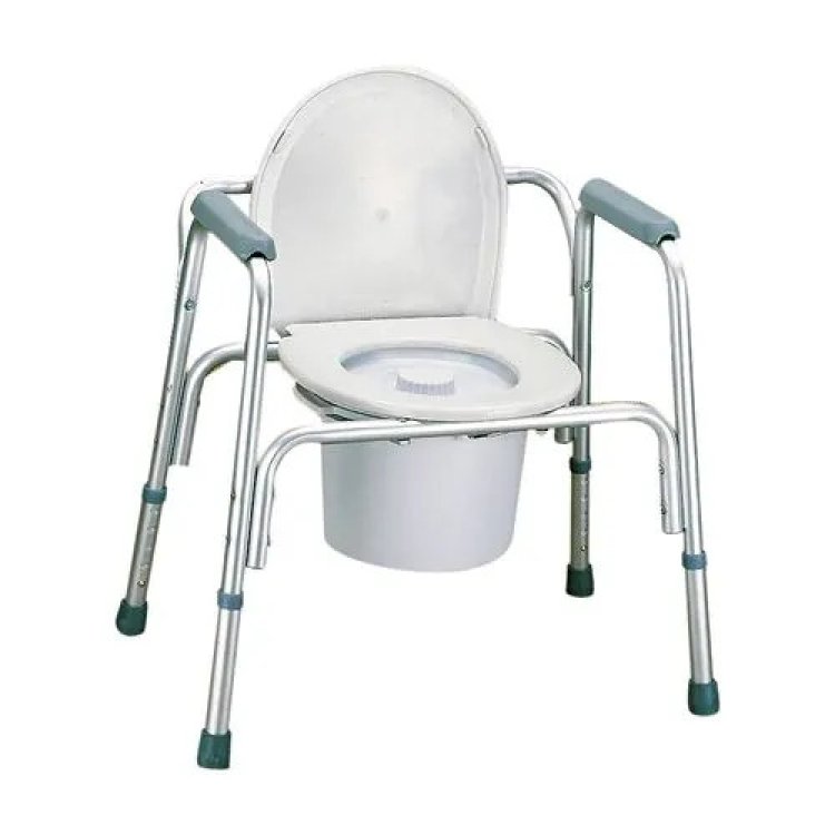 Farmacare Rialzo Wc Stabilizzante con Braccioli e Schienale