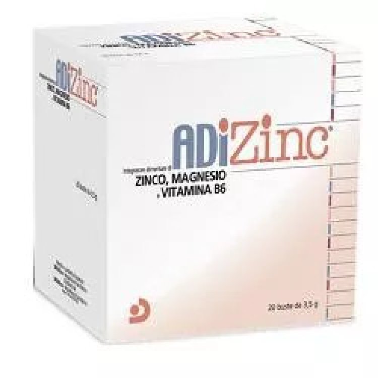 Difass ADiZinc Integratore Alimentare Zinco Magnesio Vitamina B6 20 Bustine