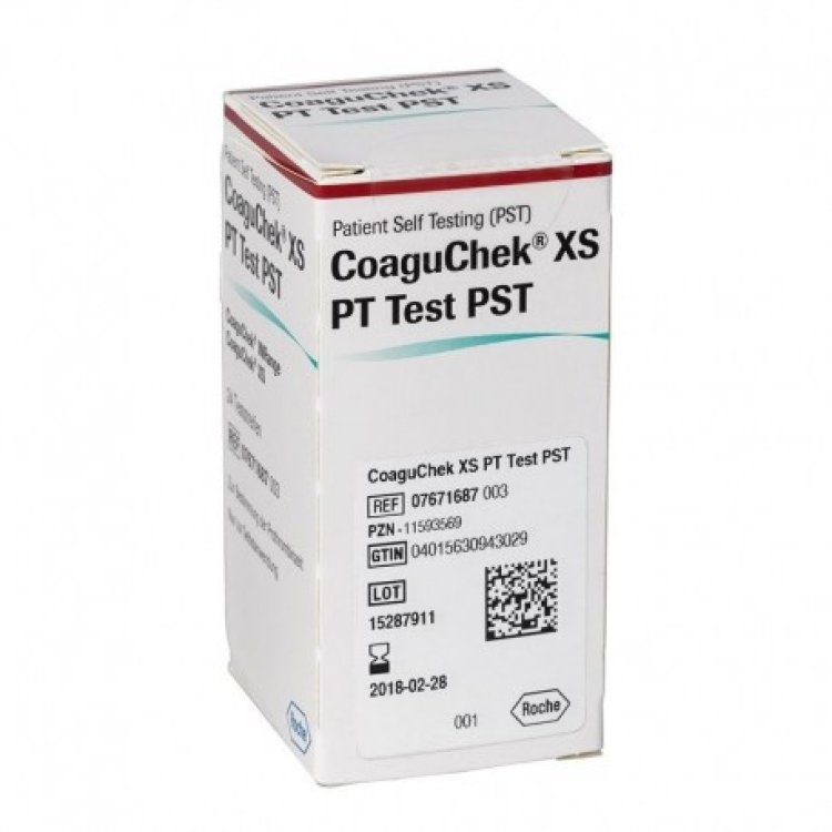 Coaguchek XS PT Test Strisce Reattive per Coaguchek 6 Pezzi
