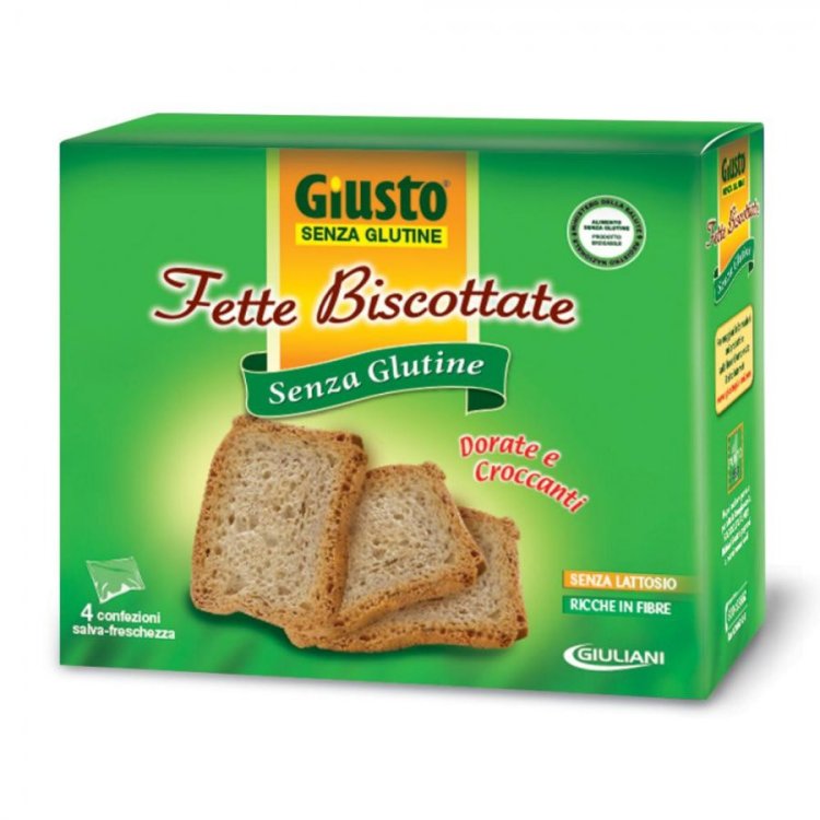 Giusto Fette Biscottate Senza Glutine Giulianni Confezione Salva-Freschezza