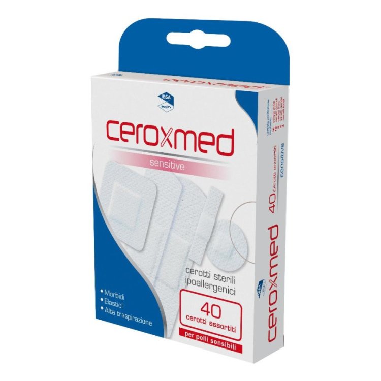 Ceroxmed Flex Sensitive Cerotti Assortiti per Pelli Sensibili 40 Pezzi Ceroxmed Flex Sensitive Cerotti Assortiti per Pelli Sensibili 40 Pezzi