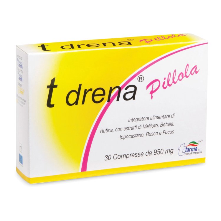 Tfarma T Drena Integratore Alimentare Drenaggio Liquidi 30 Compresse