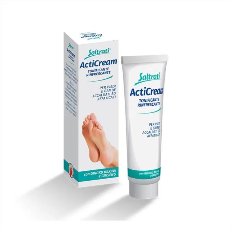 Saltrati ActiCream Crema Tonificante Rinfrescante Piedi e Gambe 100 ml