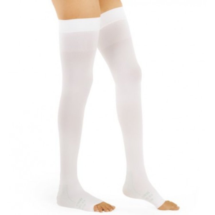 Gloria Reha 24 Autoreggente Mec Calze a Compressione 24 mmHg Nero Taglia S