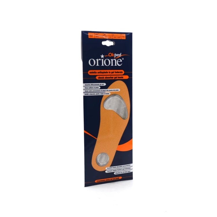 Orione Ok Ped 119 Soletta Sottopiede in Gel contro il Dolore Taglia S Orione Ok Ped 119 Soletta Sottopiede in Gel contro il Dolore Taglia S