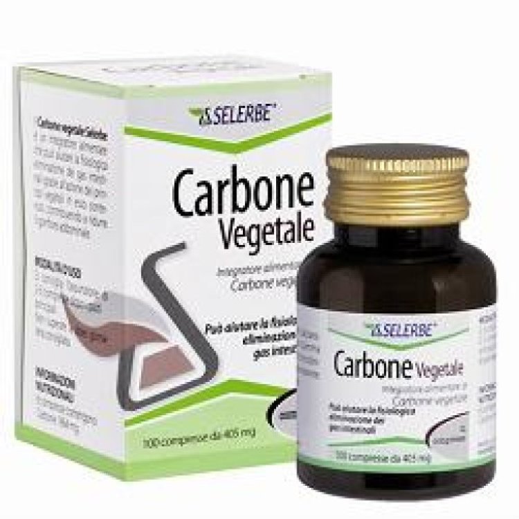 Selerbe Carbone Vegetale Integratore per Gonfiore Addominale 40 Compresse Selerbe Carbone Vegetale Integratore per Gonfiore Addominale 40 Compresse