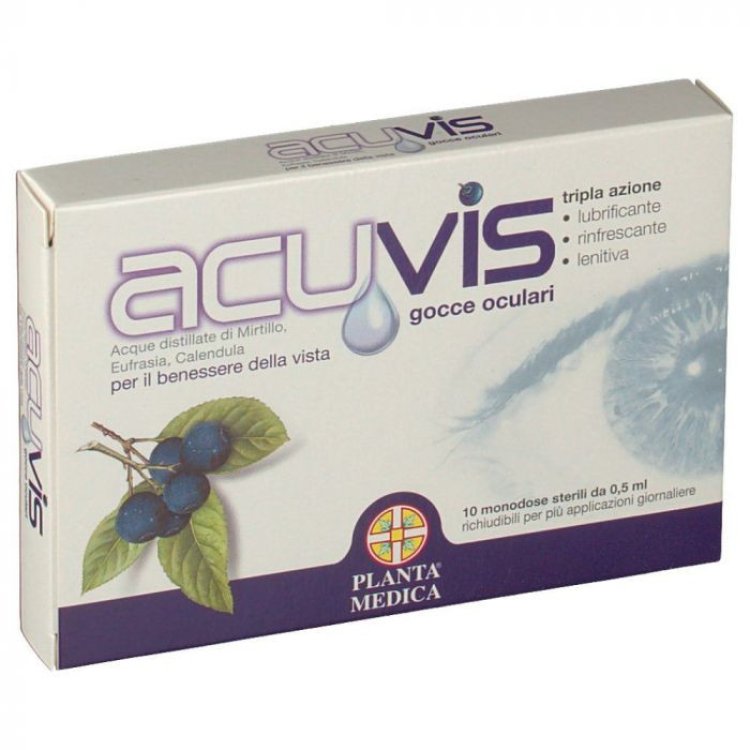 Planta Medica Acuvis Gocce Oculari Monodose per Occhi Irritati 10 Flaconcini