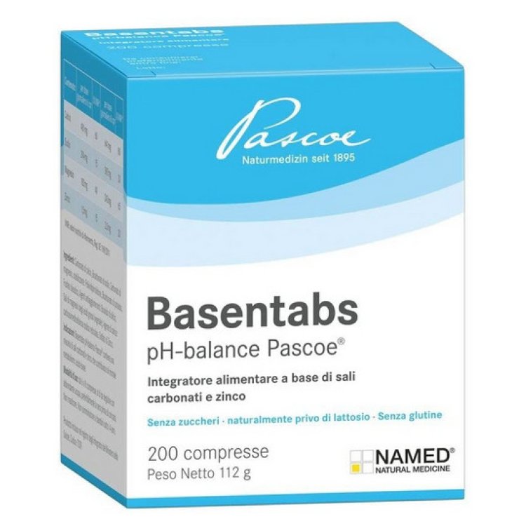 Named Basentabs Integratore Sali Minerali per Equilibrio Acido-Base - 200 Compresse