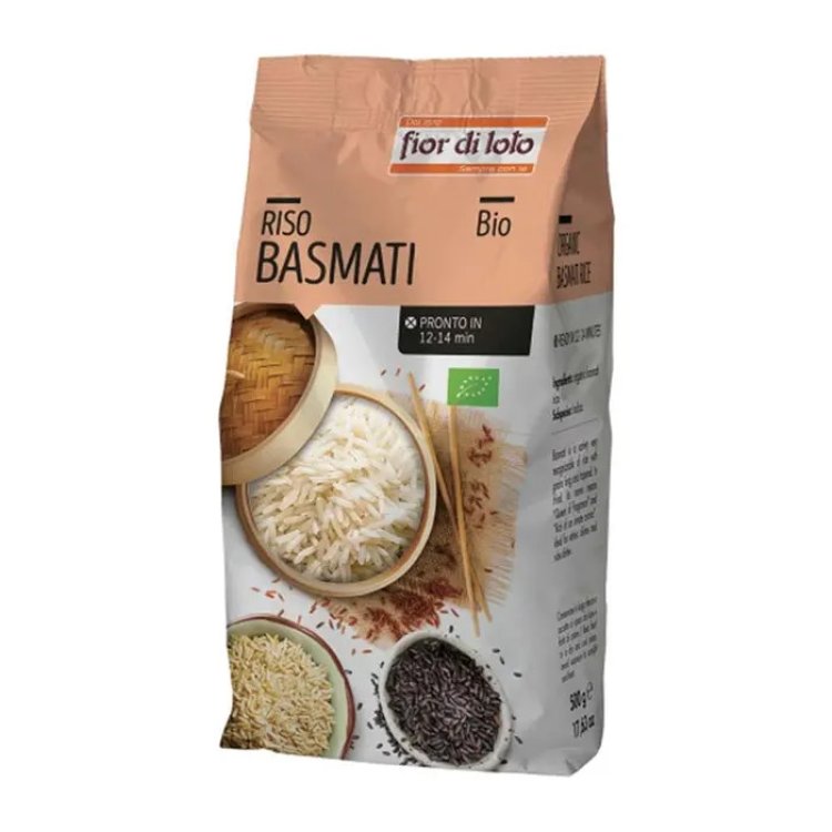 Fior Di Loto Riso Basmati Bianco Ideale per Intolleranti al Glutine 500g