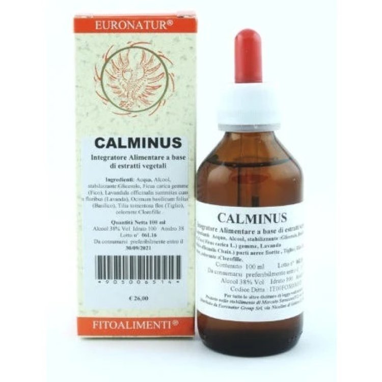 Euronatur Calminus Integratore Alimentare Rilassante per Stress Gocce 100ml