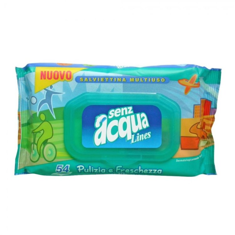 Lines Senzacqua Salviettine Monouso Igiene Quotidiana 54 Pezzi