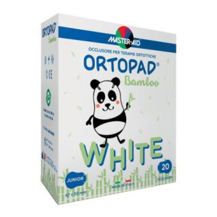 Master Aid Ortopad Cerotto Oculare Occlusore Bianco Medium per Ambliopia 20 Pezzi