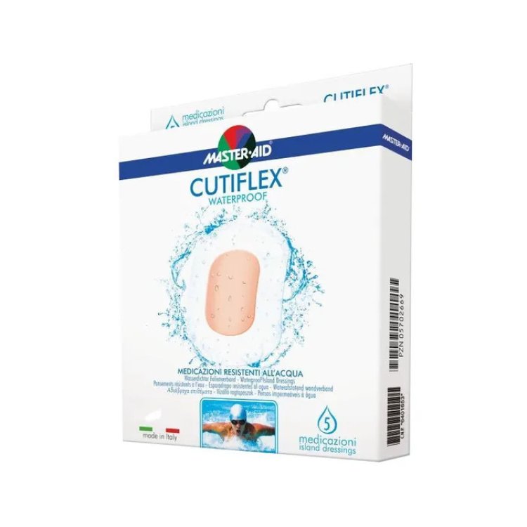 Master Aid Cutiflex Med Medicazione Adesiva Impermeabile 15x17cm 3 Pezzi