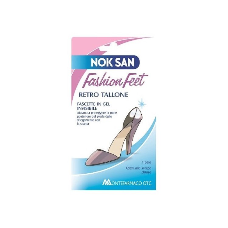 Nok San Fashion Feet Cuscinetto Gel Retro Tallone Protezione Sfregamento 1 Paio Nok San Fashion Feet Cuscinetto Gel Retro Tallone Protezione Sfregamento 1 Paio