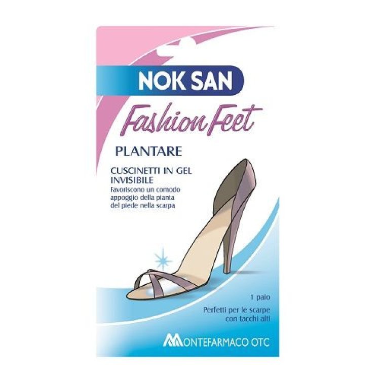 Nok San Fashion Feet Cuscinetti in Gel Invisibili per Scarpe con Tacco - 1 Paio Nok San Fashion Feet Cuscinetti in Gel Invisibili per Scarpe con Tacco - 1 Paio