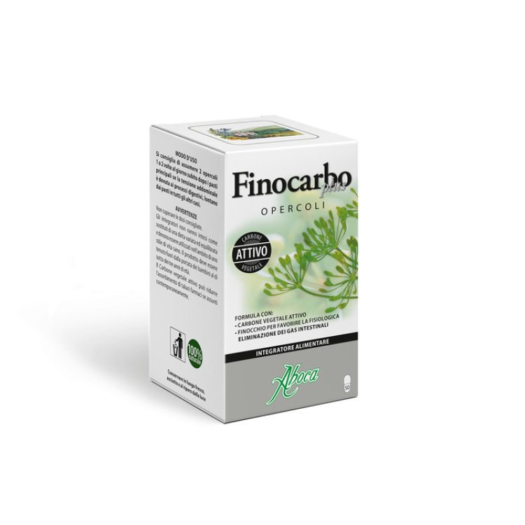 Aboca Finocarbo Plus Integratore per Gas Intestinali 50 Opercoli