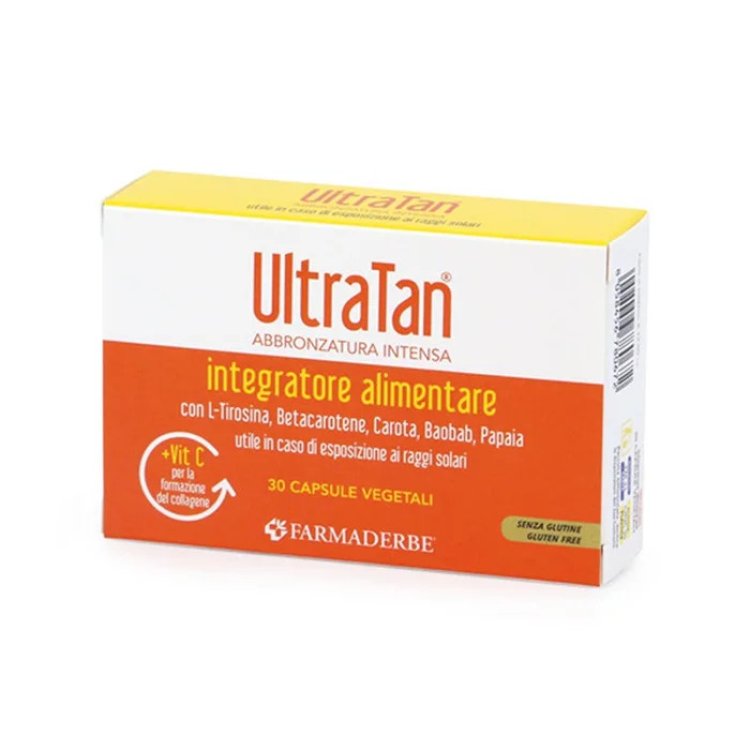Farmaderbe Ultra Tan Integratore Alimentare per Abbronzatura 30 Capsule