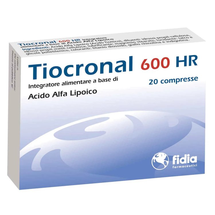 Fidia Farmaceutici Tiocronal 600 HR Integratore per Stress Ossidativo 20 Compresse