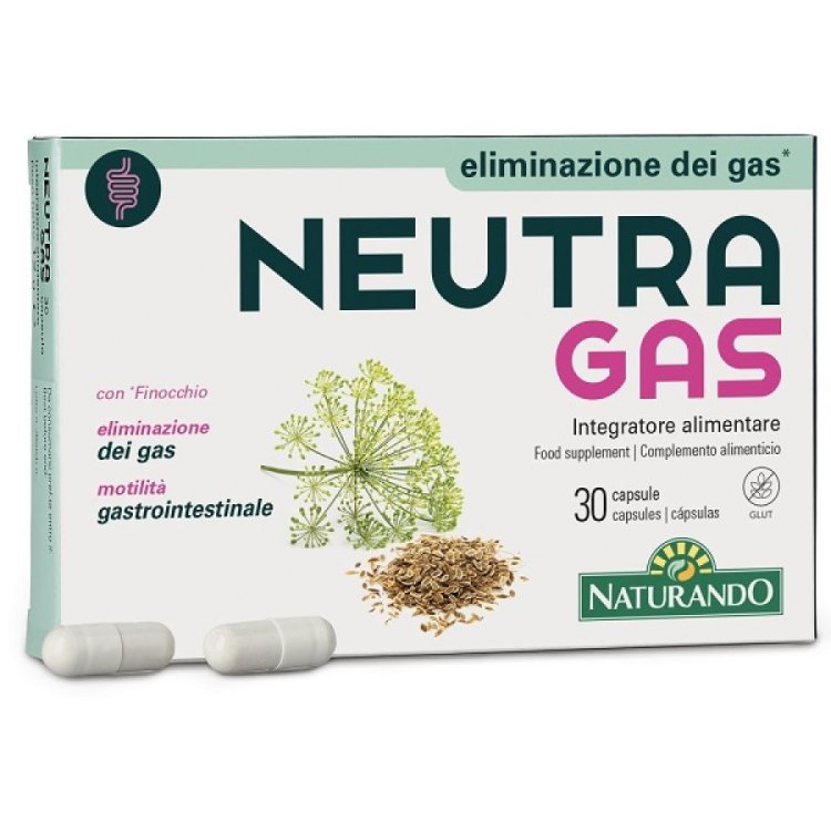 Naturando Neutragas Integratore Alimentare per Gonfiore Addominale 30 Capsule Naturando Neutragas Integratore Alimentare per Gonfiore Addominale 30 Capsule
