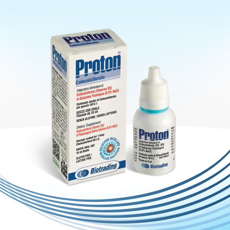 Biotrading Proton Gocce Integratore Vitamina D3 per Neonati e Lattanti 15ml