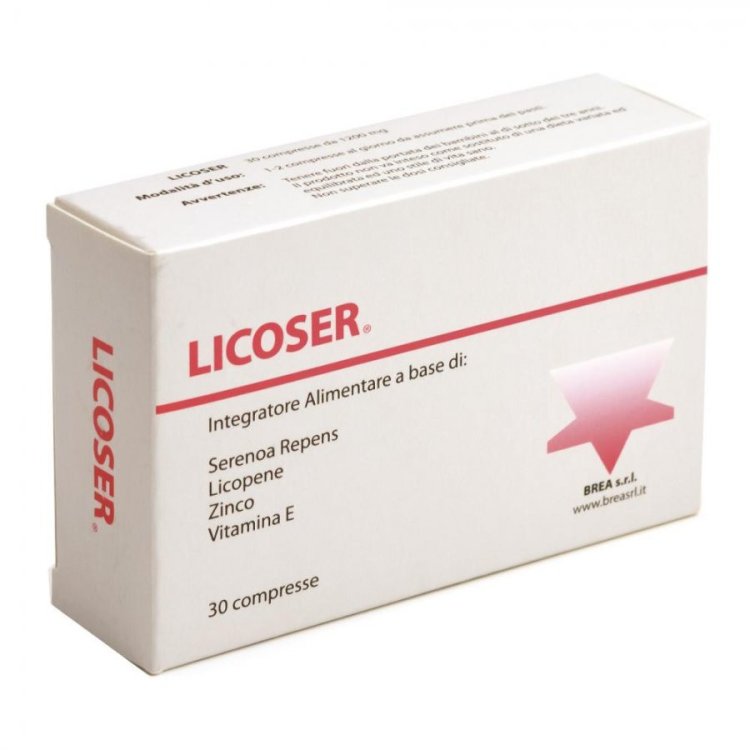 Brea Srl Licoser Integratore Prostata Serenoa Repens Licopene Zinco 30 Compresse