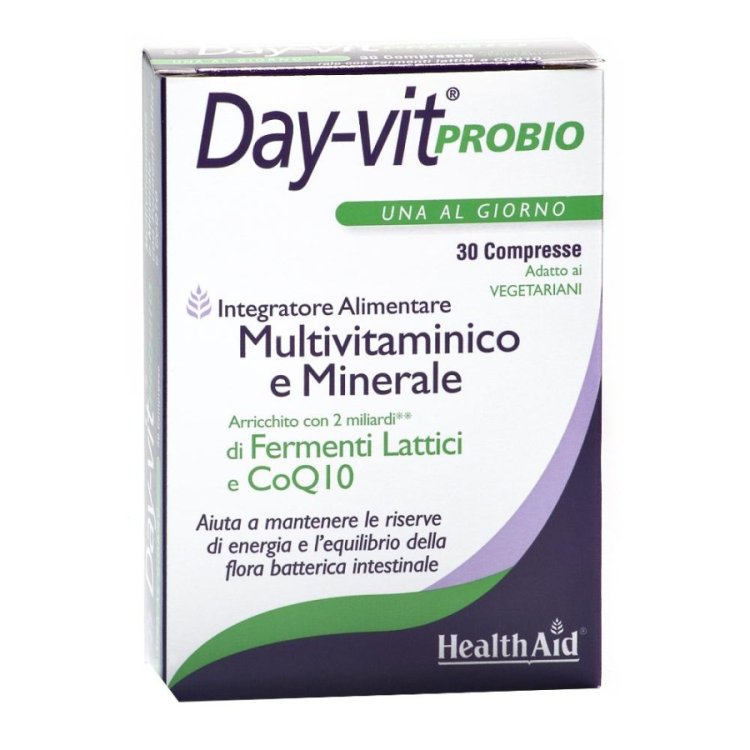 HealthAid Day Vit Probio Integratore Multivitaminico per Benessere - 30 Compresse