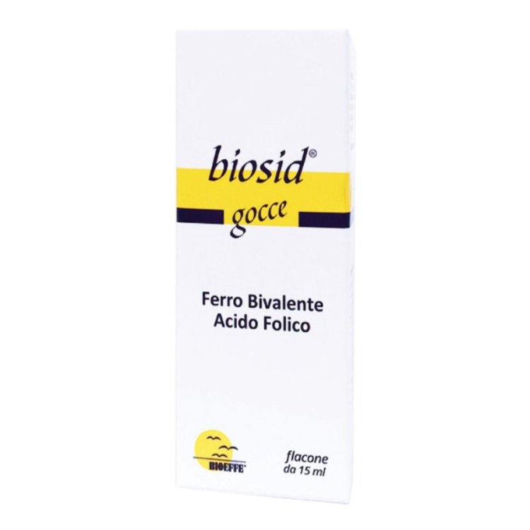 Biosid Gocce con Dosatore Integratore Ferro Bivalente Acido Folico 15ml
