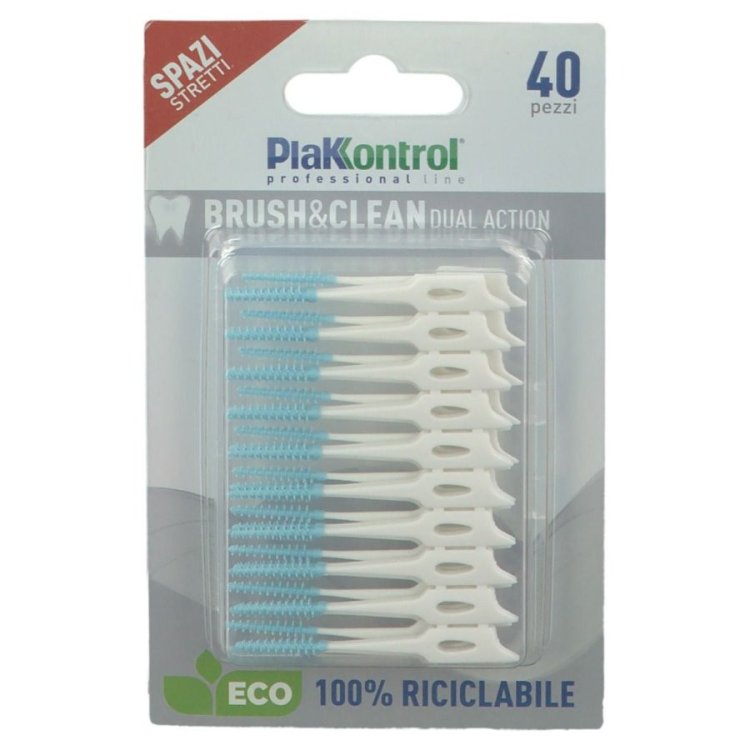 Plakkontrol Brush & Clean Scovolini Monouso per Spazi Stretti, 40 Pezzi