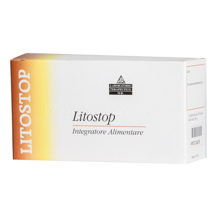Laboratorio Terapeutico Litostop Complemento Alimentare Vie Urinarie 20 Bustine