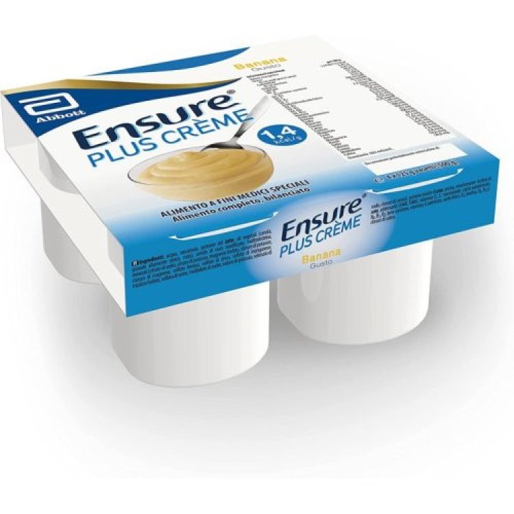 Ensure Plus Cr&egrave;me Banana Alimento a Fini Medici Speciali 4x125g