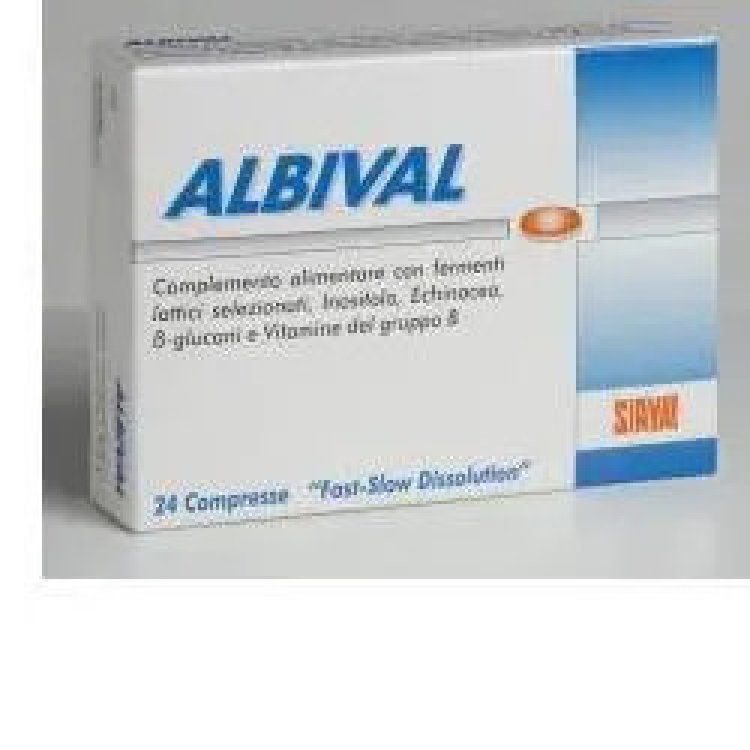 Sirval Albival Probiotico per Flora Intestinale Fast Slow 24 Compresse