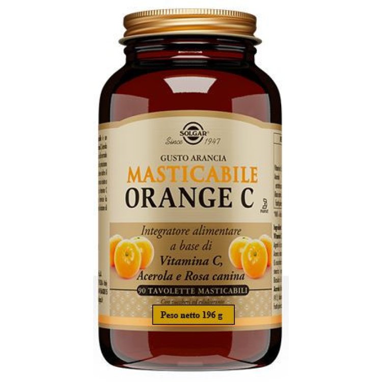 Solgar Orange C Vitamina C Integratore Masticabile Antiossidante - 90 Tavolette Solgar Orange C Vitamina C Integratore Masticabile Antiossidante - 90 Tavolette